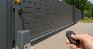 automatización de puertas correderas.